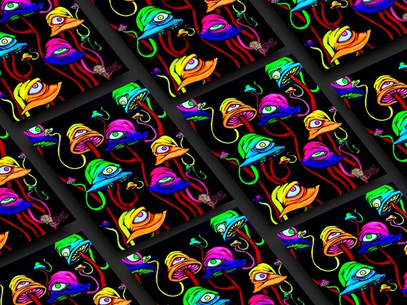 Glow Shrooms Poster