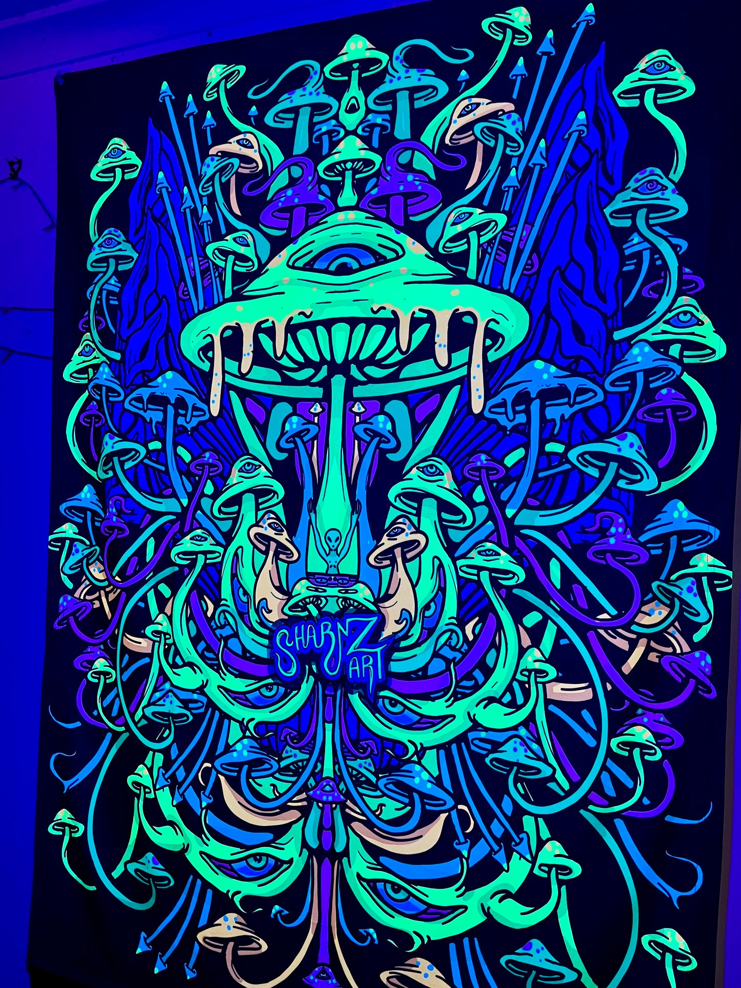 Uv Shroomer Stage Tapestry