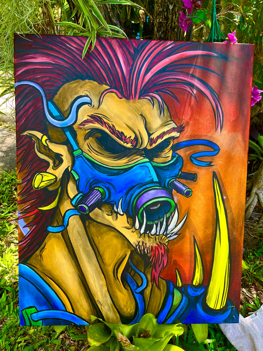Raider of Fallout Original Painting