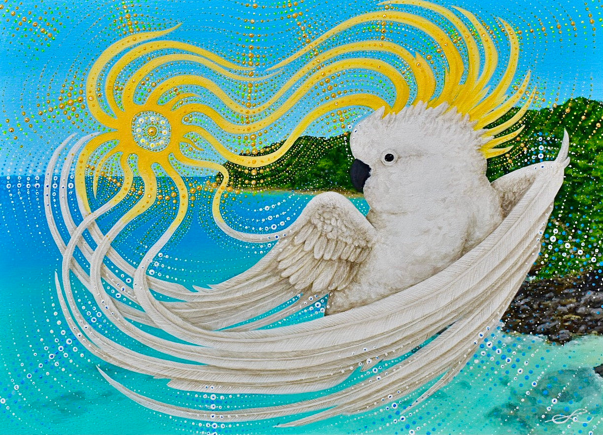 Cockatoo of Noosa Framed Original Painting