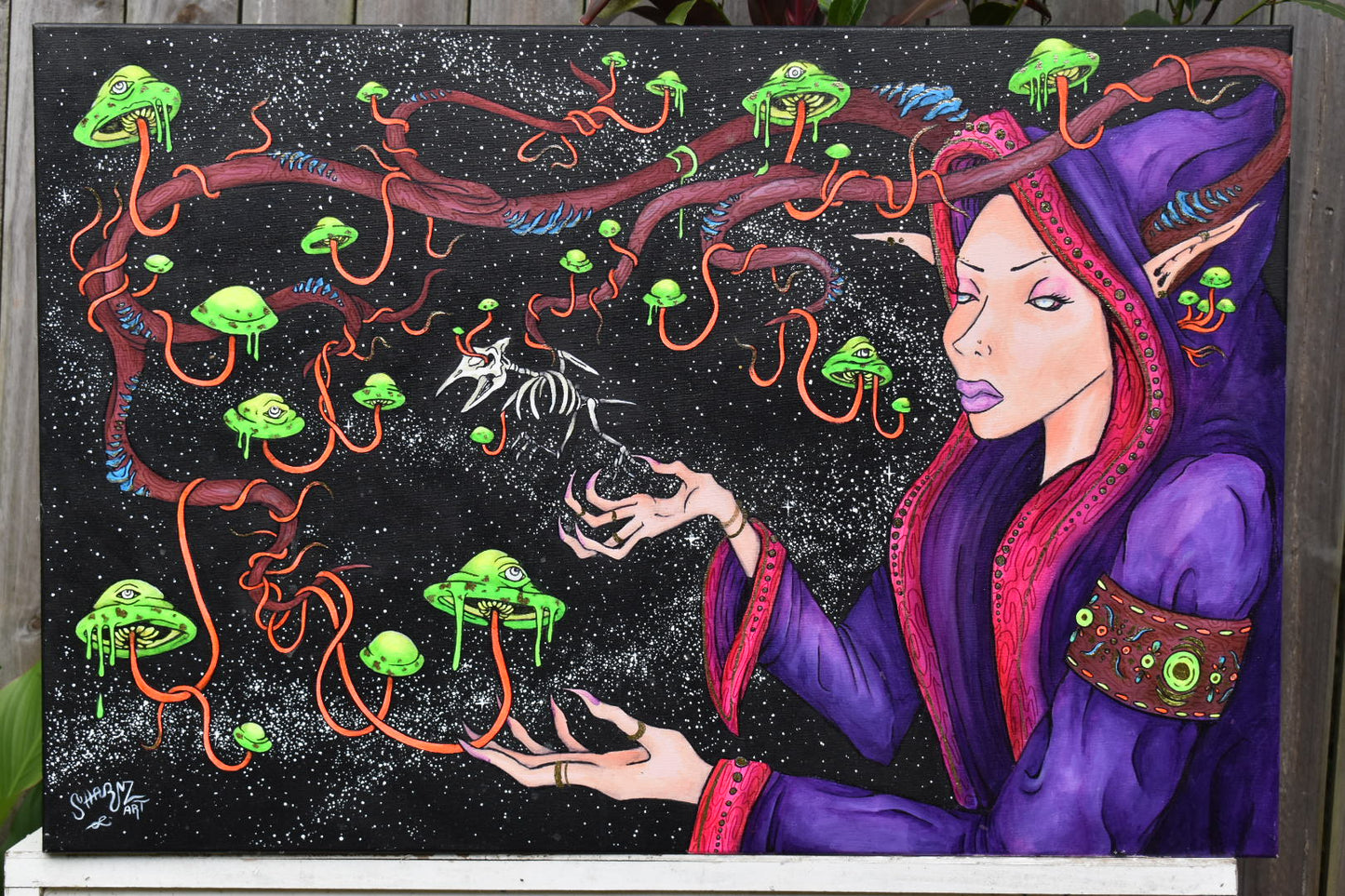 Lady Shroom Original Painting