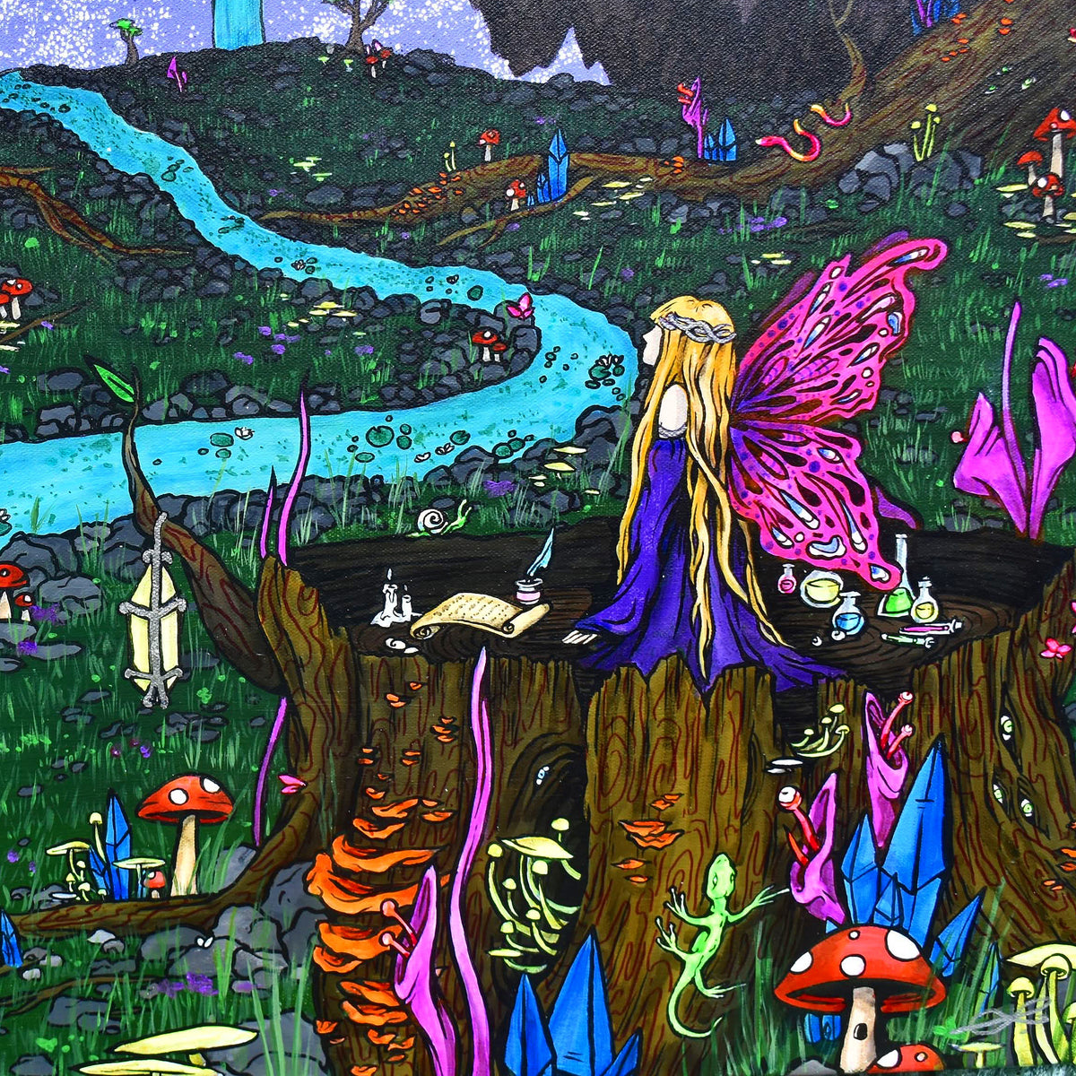 Planet of the drift Original Painting