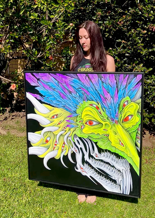 Necro Sanctum Beast Original Painting