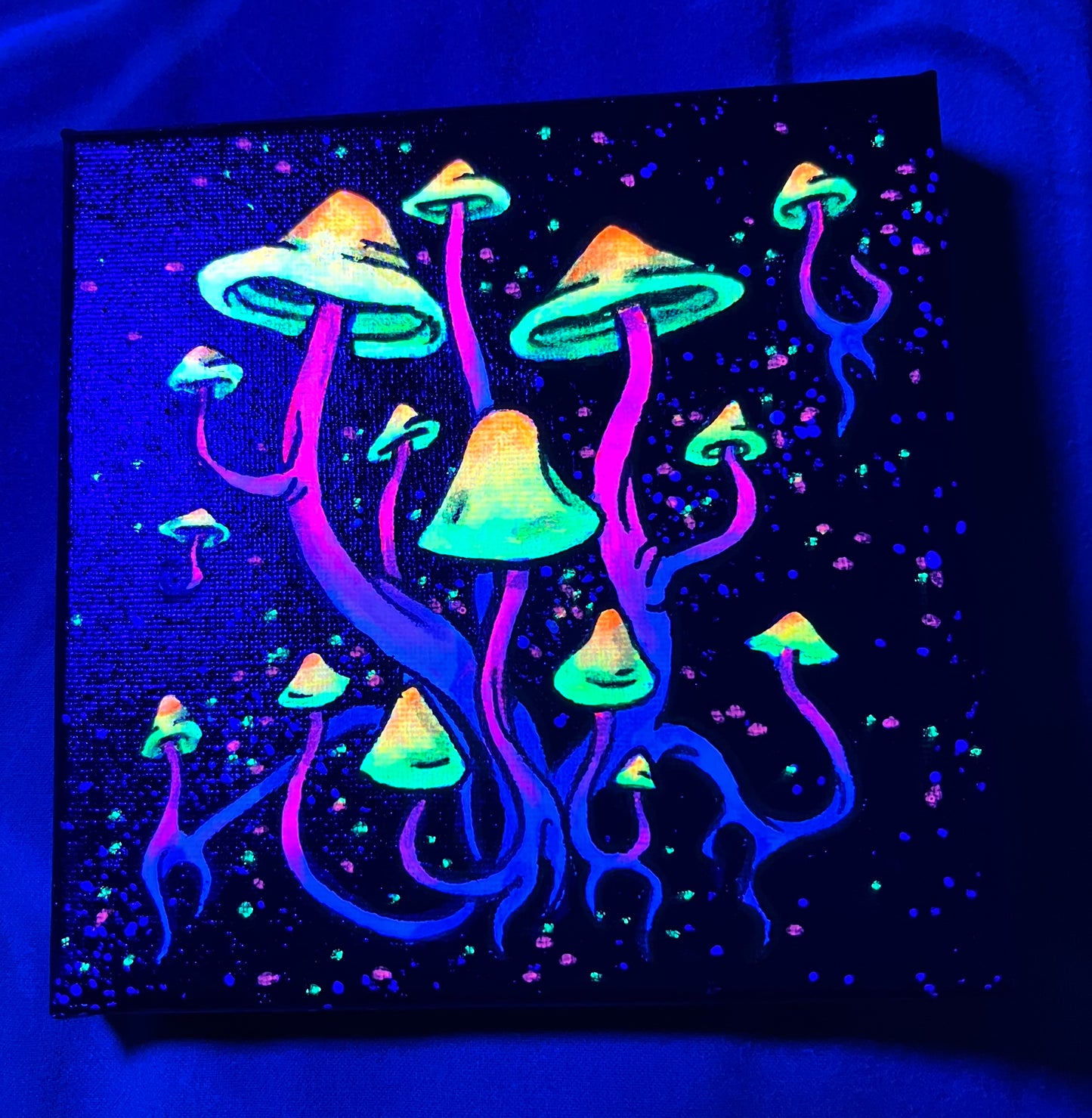 Cluster cosmos Shrooms Original painting