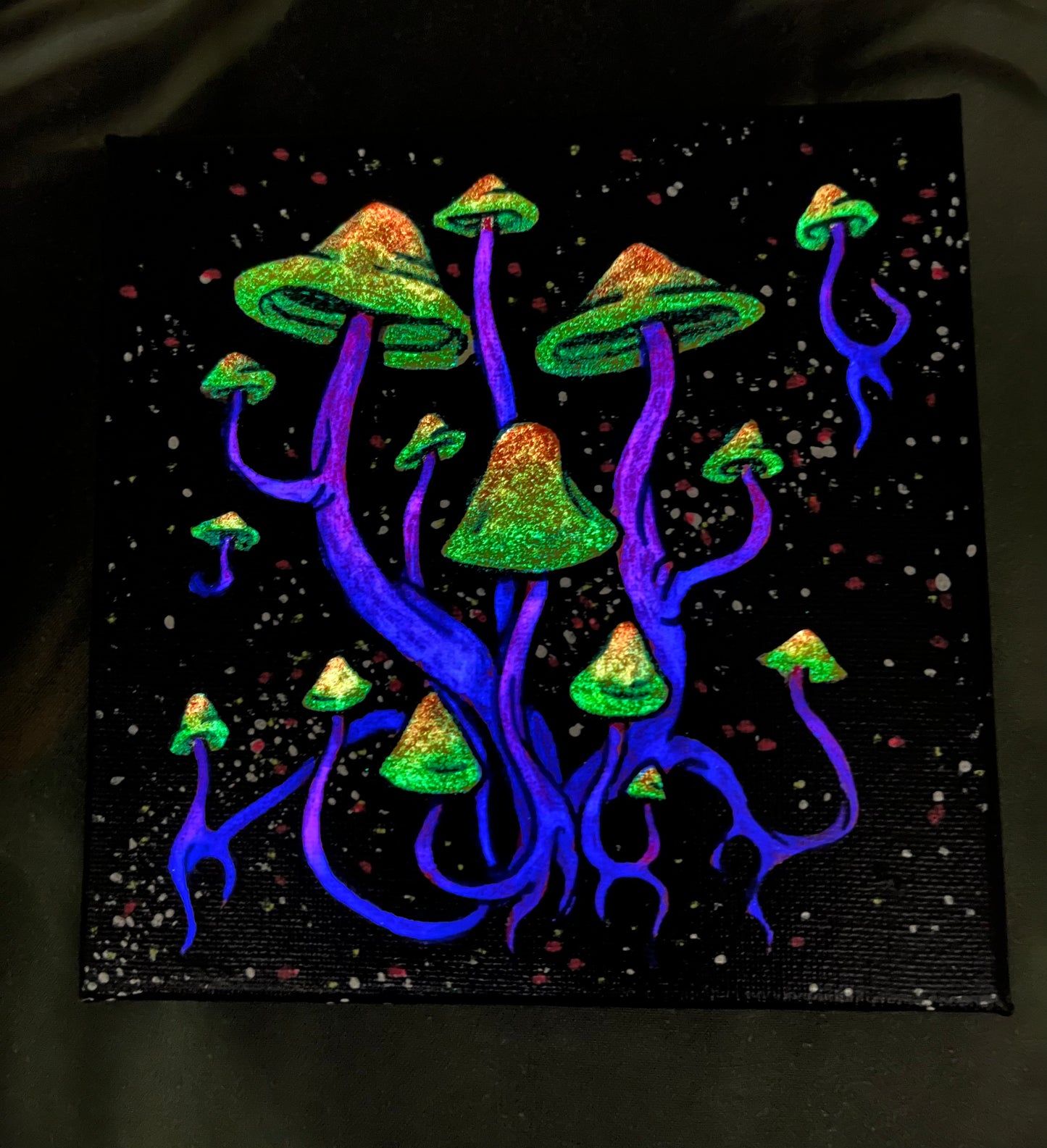 Cluster cosmos Shrooms Original painting
