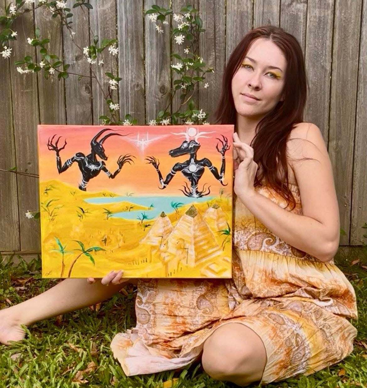 Egyptian Nephilim Original Painting