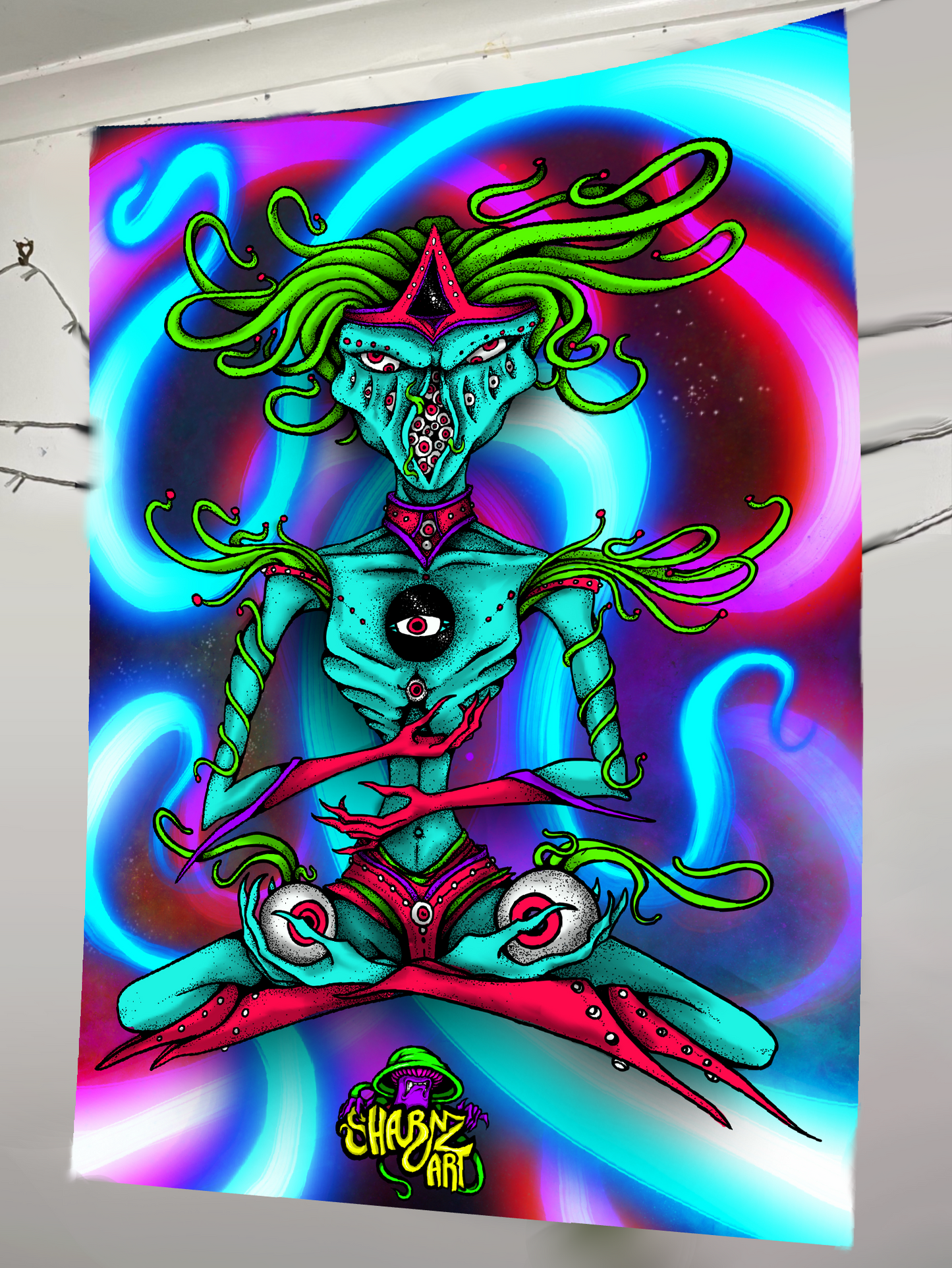 Limited Edition Uv reactive Tapestry