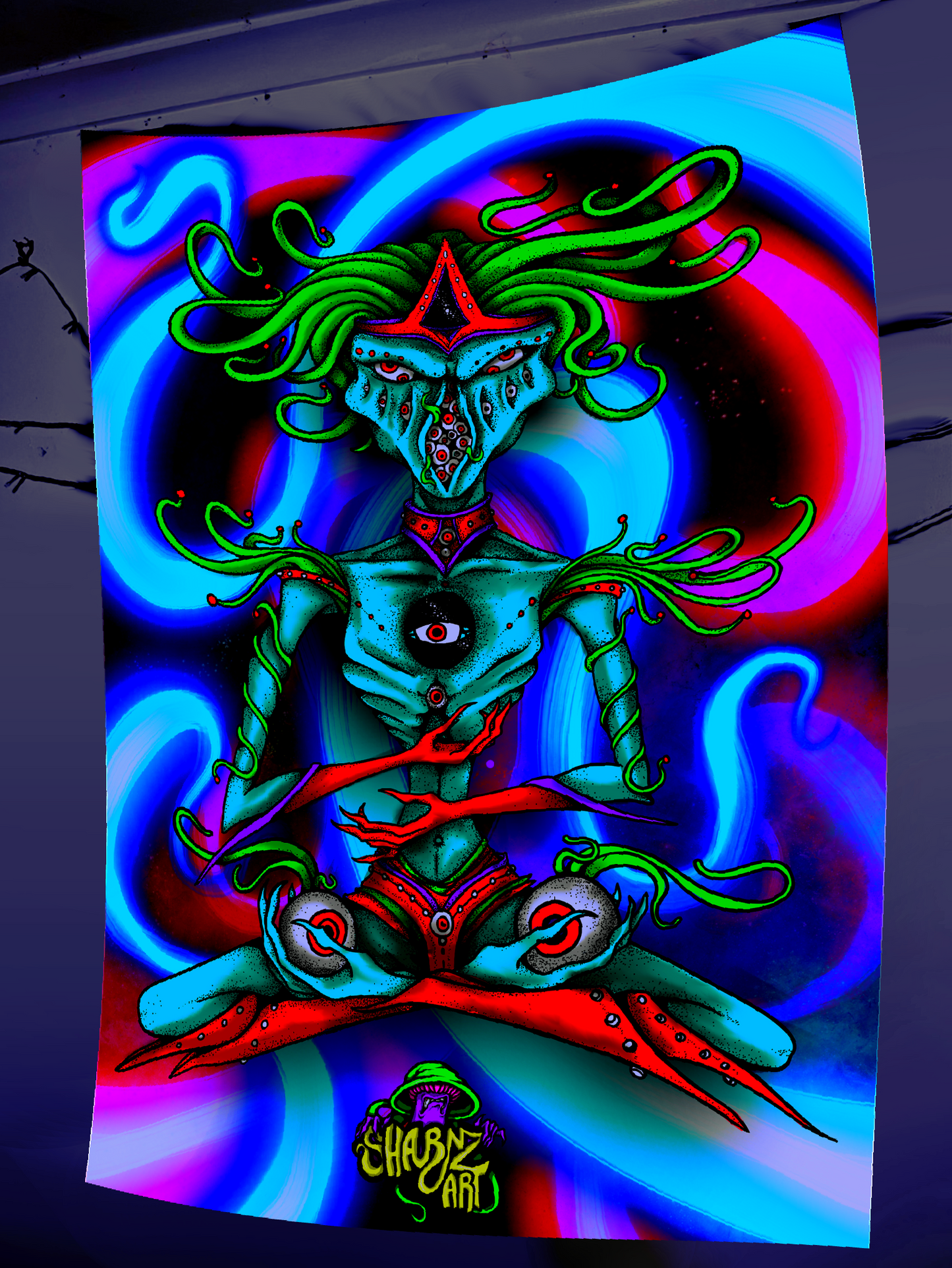 Limited Edition Uv reactive Tapestry