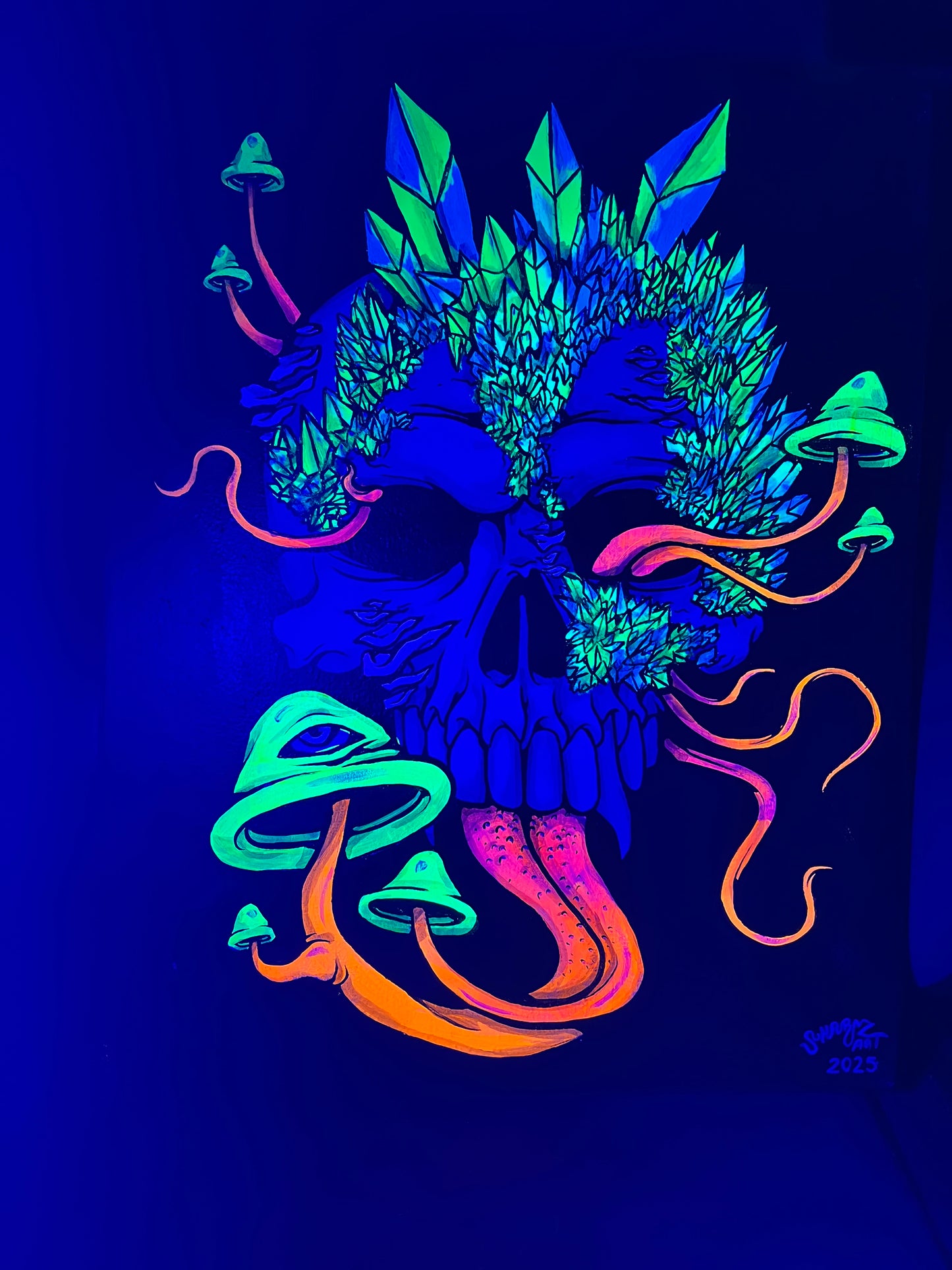 Shroomer Skull Original Painting