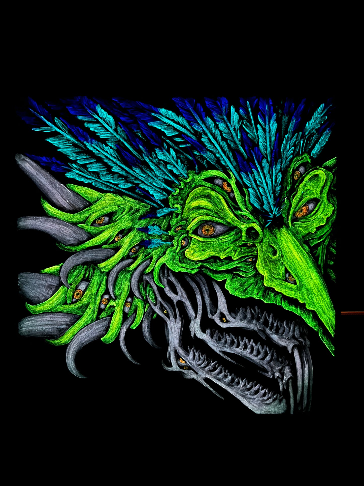 Necro Sanctum Beast Original Painting