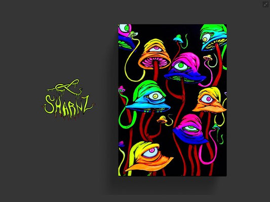 Glow Shrooms Poster